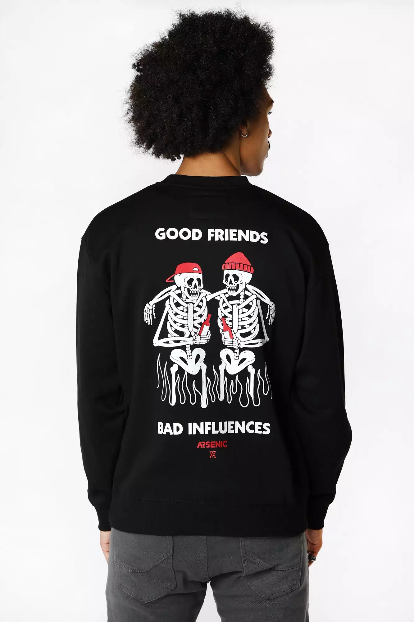 Sweatshirt Imprimé Bad Influences Arsenic Homme