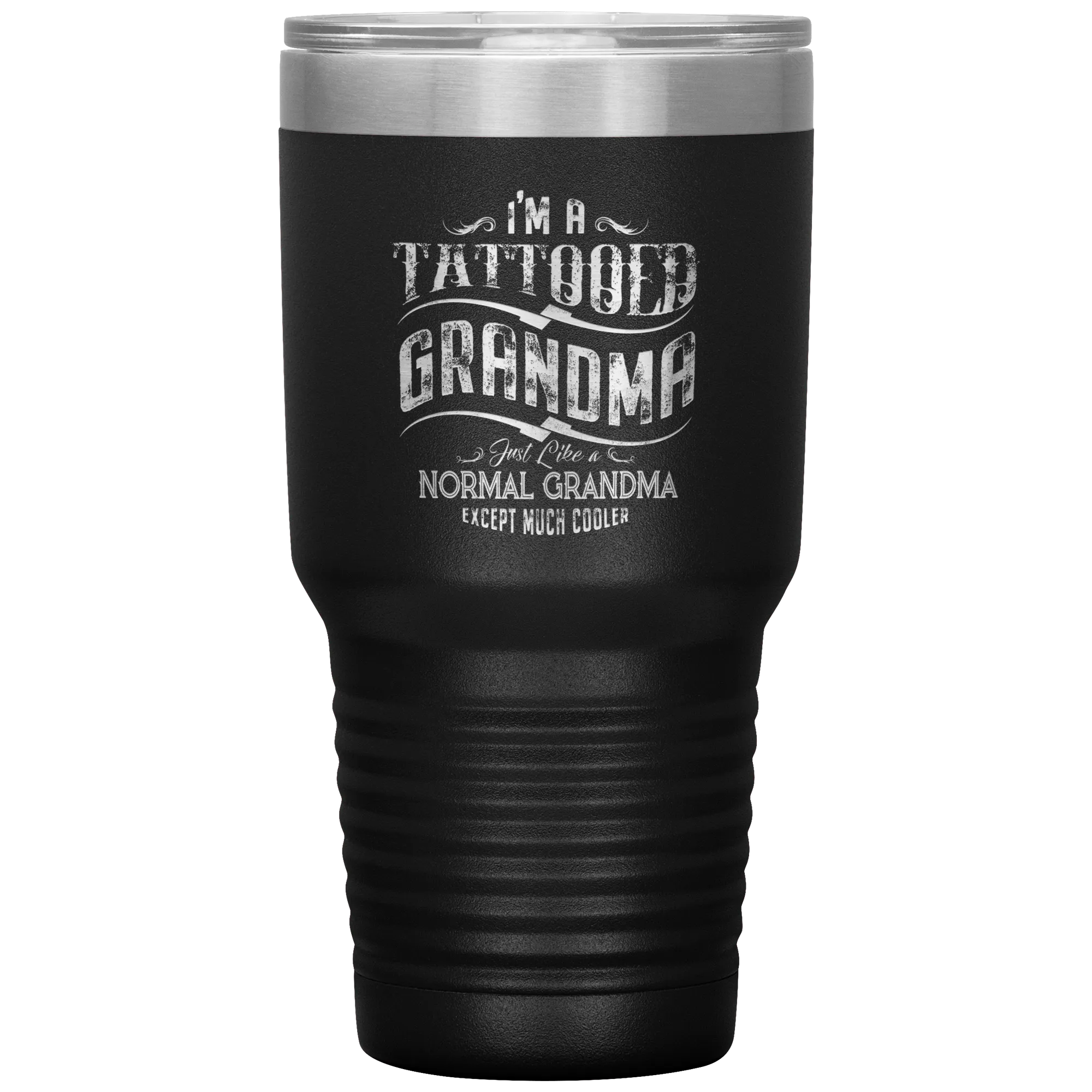 Tattooed Grandma Polar Camel 30oz Stainless Steel Tumbler