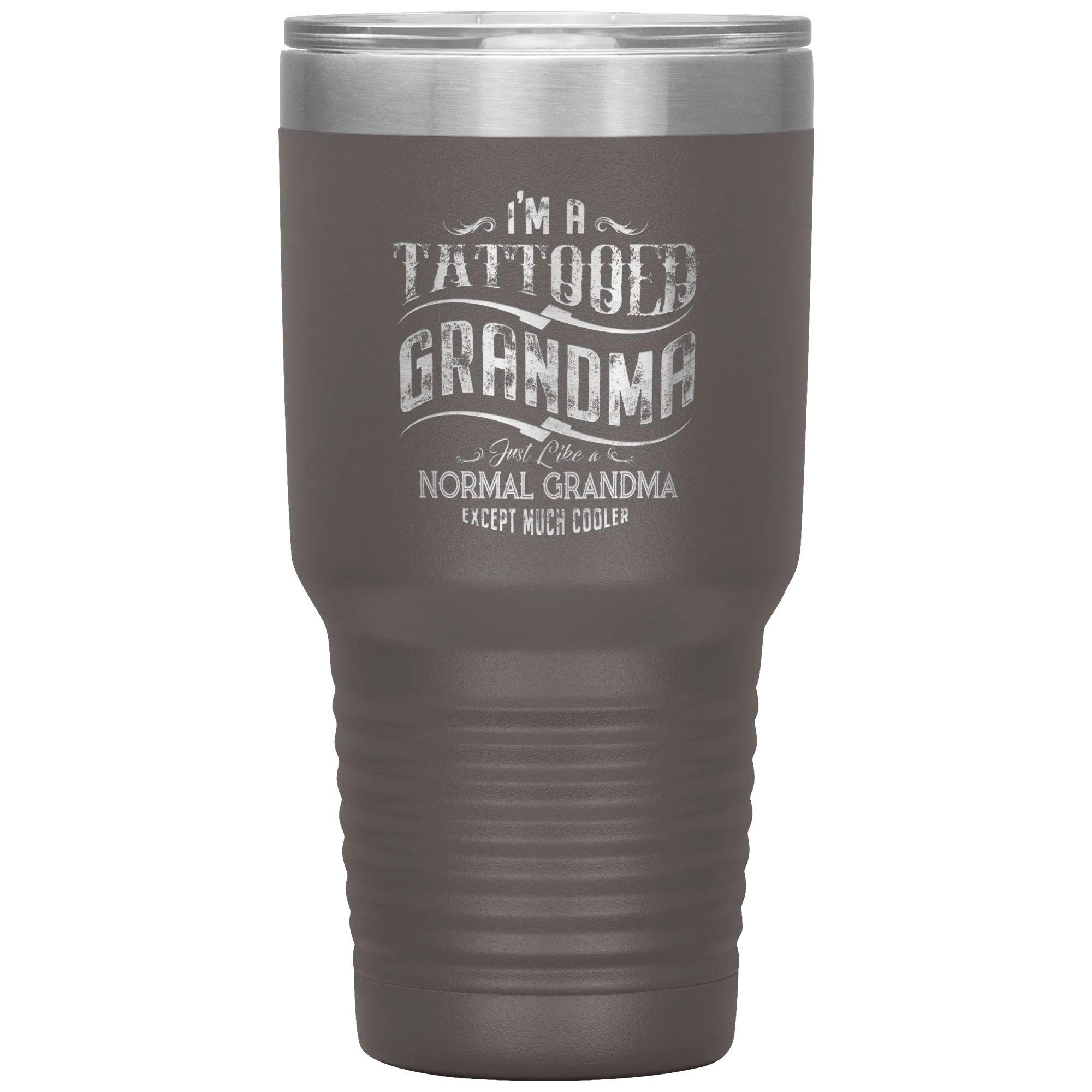 Tattooed Grandma Polar Camel 30oz Stainless Steel Tumbler