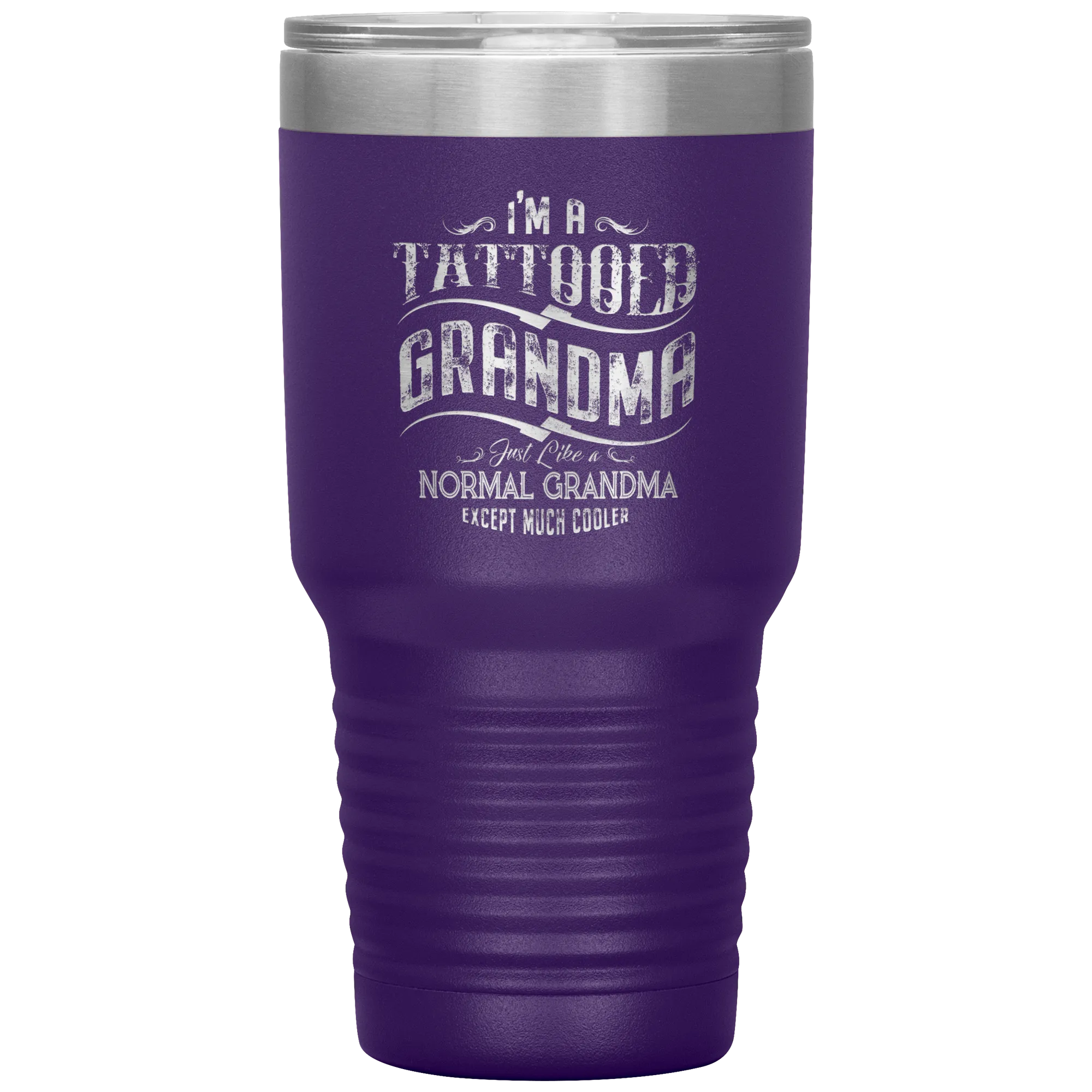 Tattooed Grandma Polar Camel 30oz Stainless Steel Tumbler