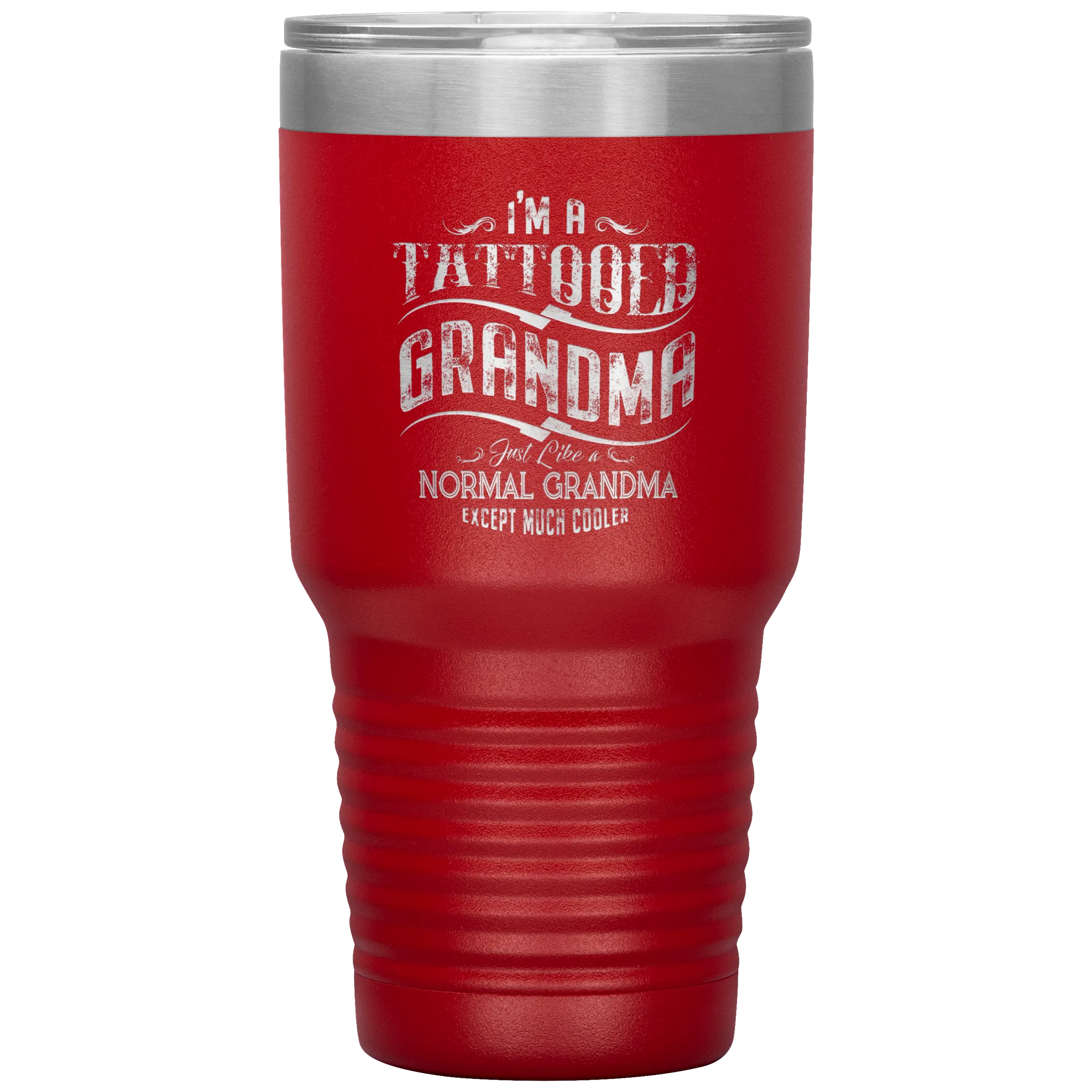 Tattooed Grandma Polar Camel 30oz Stainless Steel Tumbler