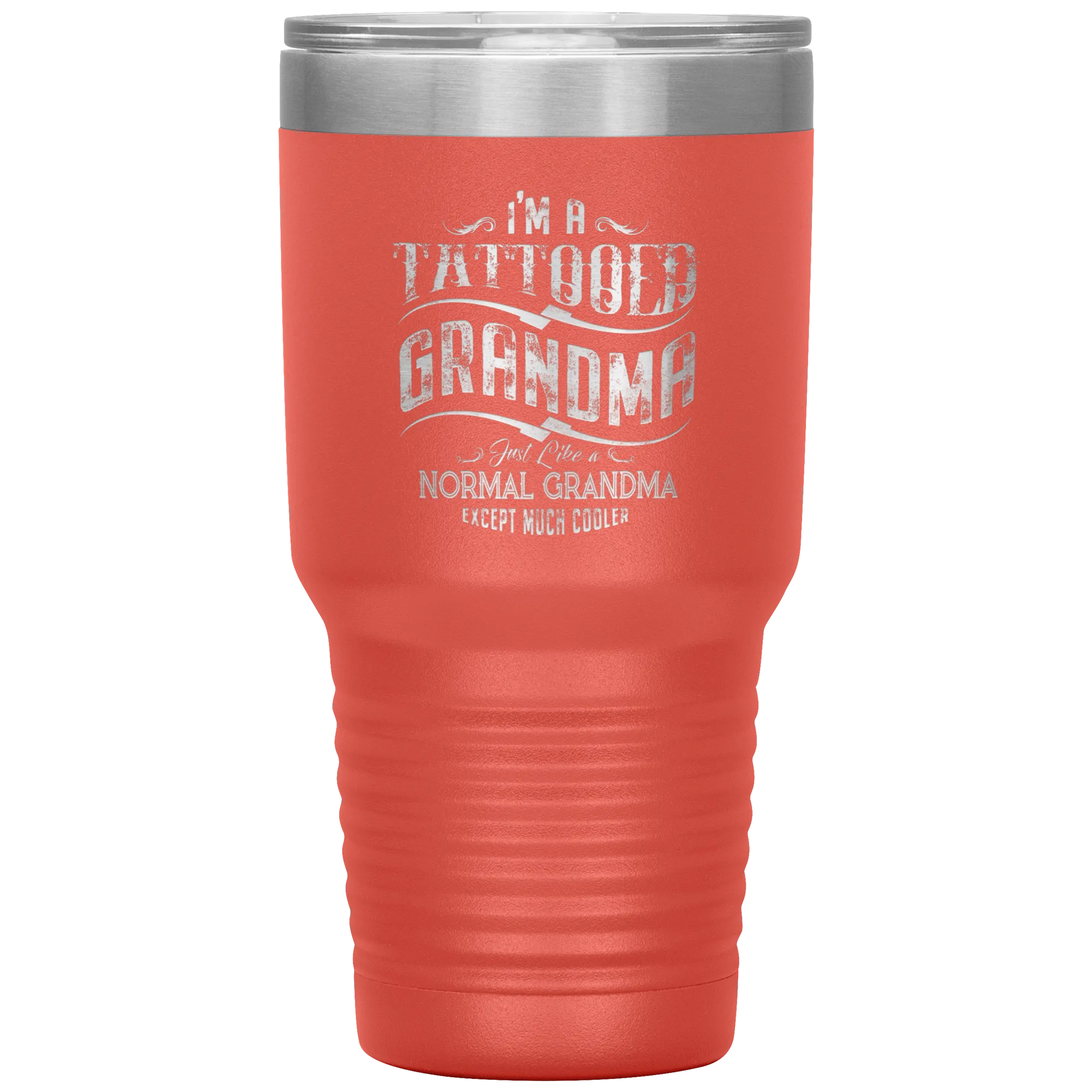 Tattooed Grandma Polar Camel 30oz Stainless Steel Tumbler