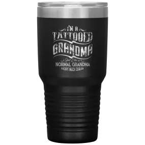 Tattooed Grandma Polar Camel 30oz Stainless Steel Tumbler