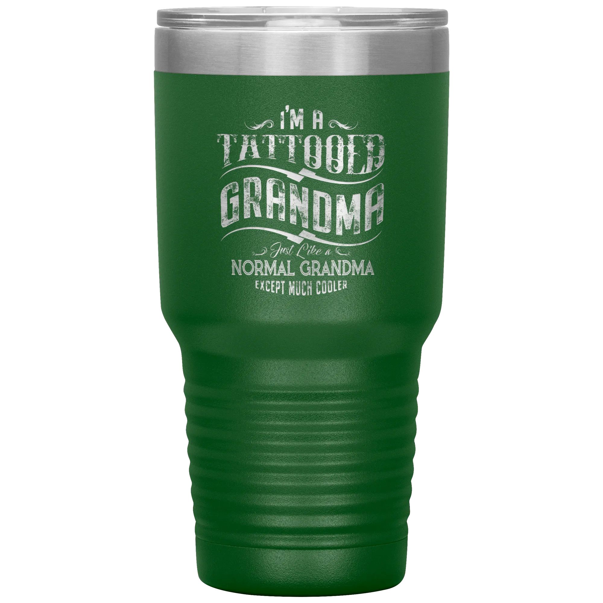 Tattooed Grandma Polar Camel 30oz Stainless Steel Tumbler