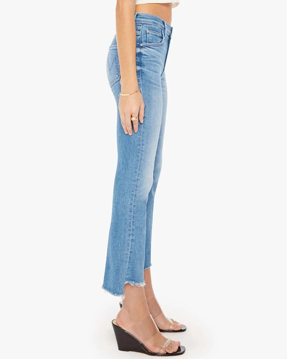 The Insider Crop Step Fray Jean in Out Of The Blue