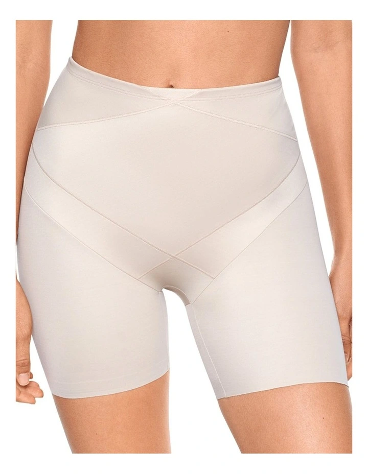 Tummy Tuck Firm Control High Waist Shapewear Shorts in Warm Beige