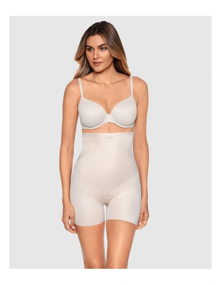 Ultra High Waist Shapewear Shorts in Warm Beige