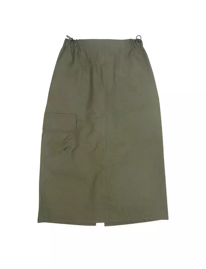 Wawwa Cargo Skirt Khaki