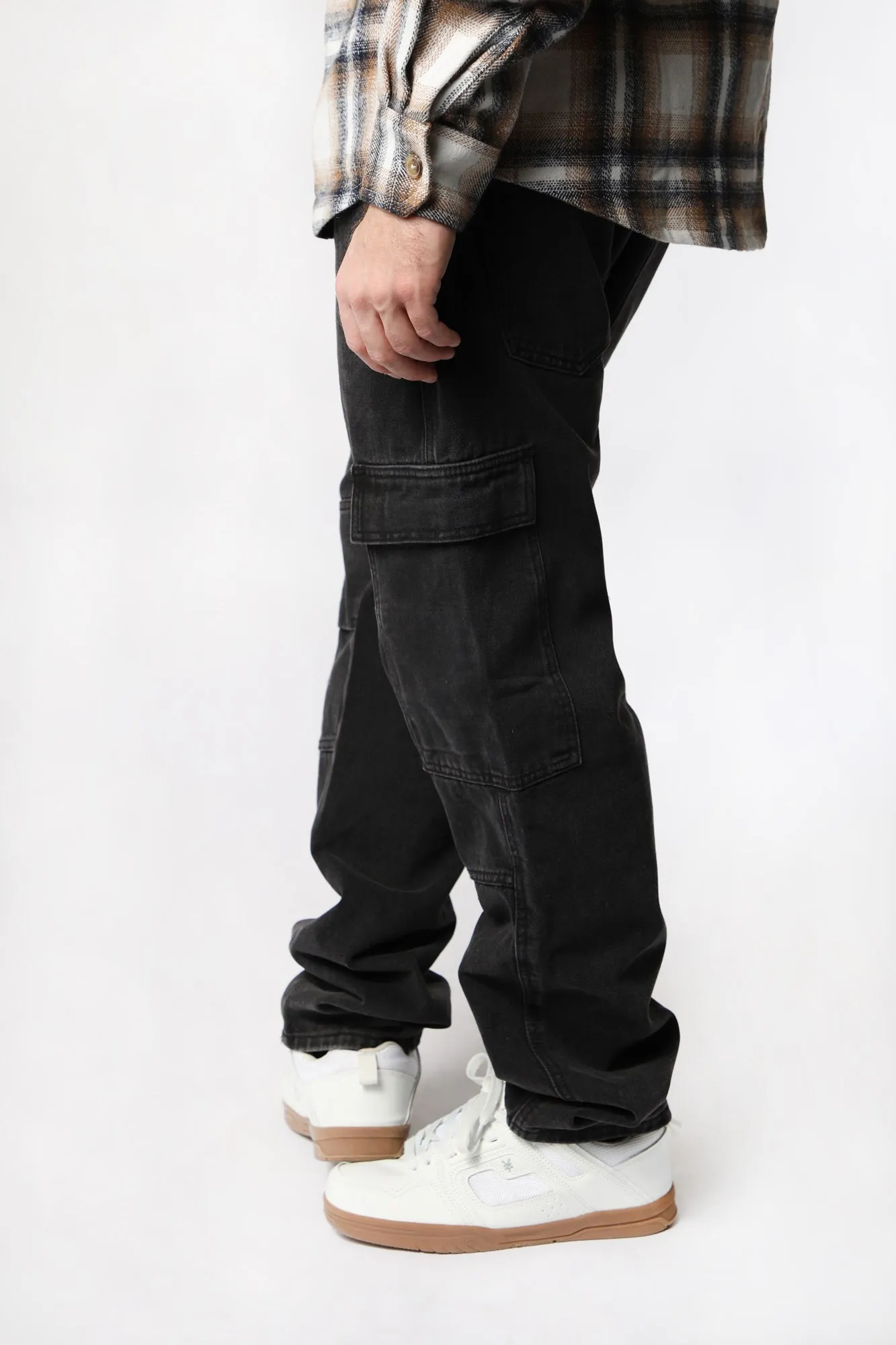 West49 Mens Wide Leg Cargo Pant