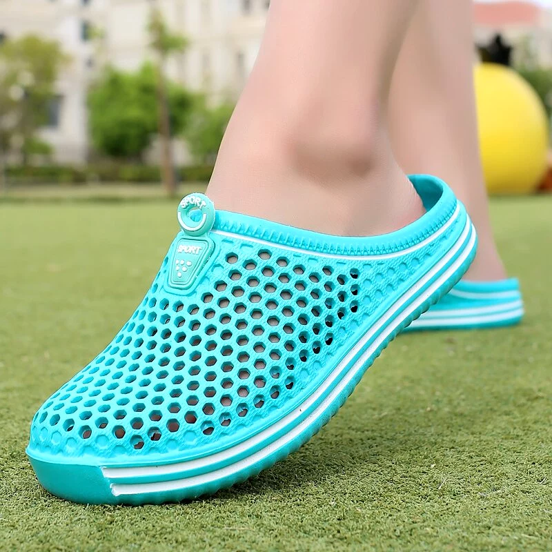 Womens sandals Summer Sandals Fashion Hollow Out Breathable Beach Slippers Flip Flops EVA Massage Slippers Sandals