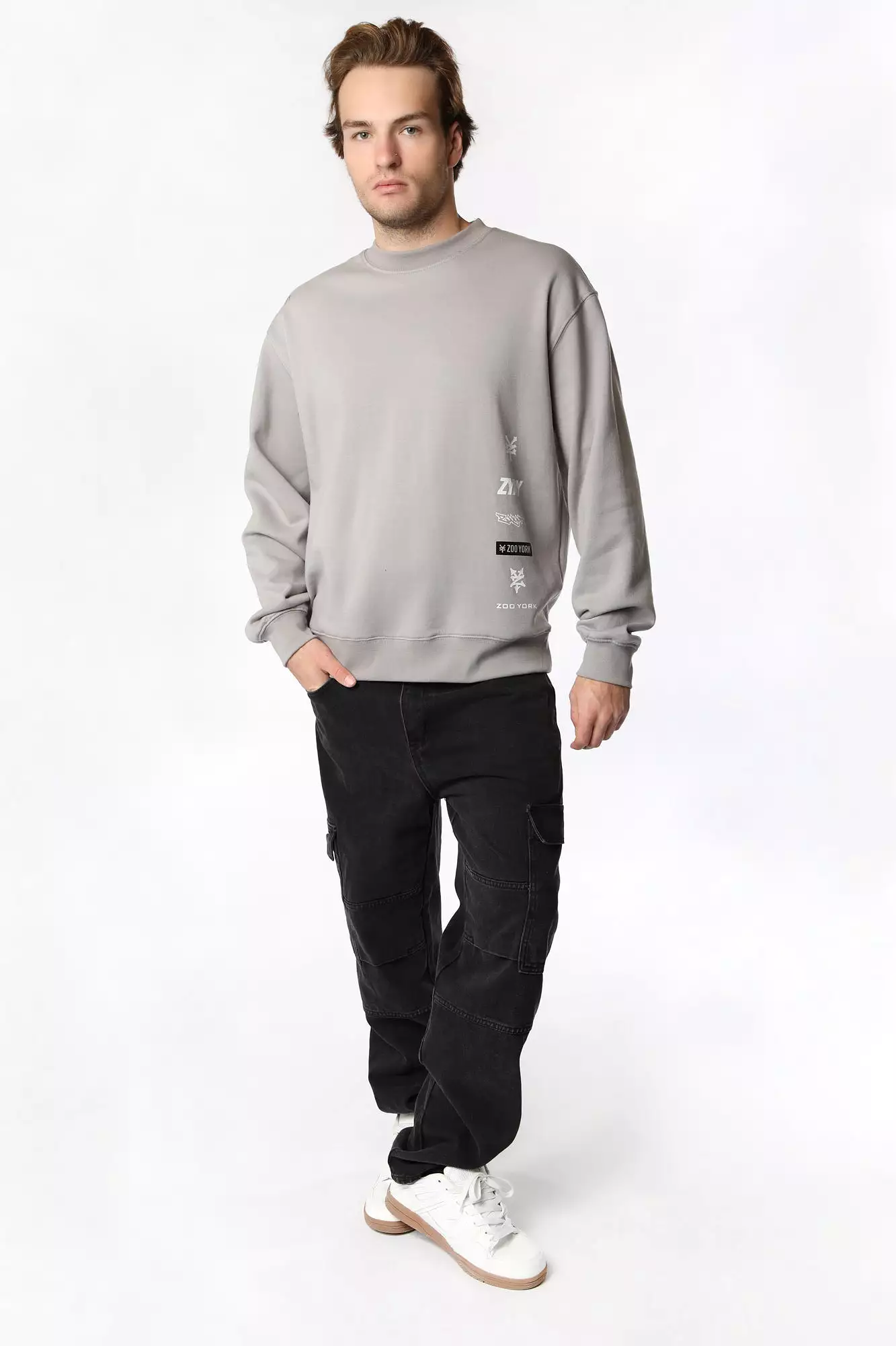 Zoo York Mens Multi Logo Sweatshirt